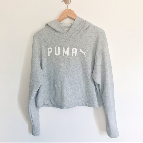 Puma Tops - Puma Cropped Hooded Sweatshirt